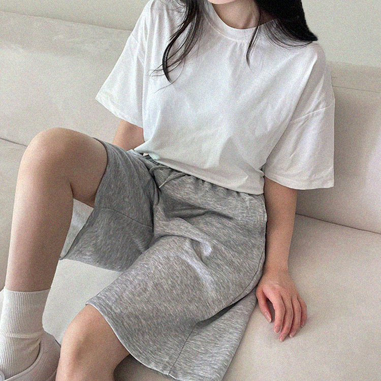 バミューダバンディングトレーニングパンツ MELANGE