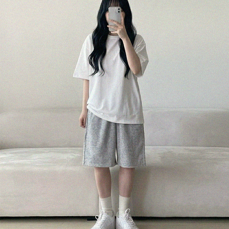 バミューダバンディングトレーニングパンツ MELANGE