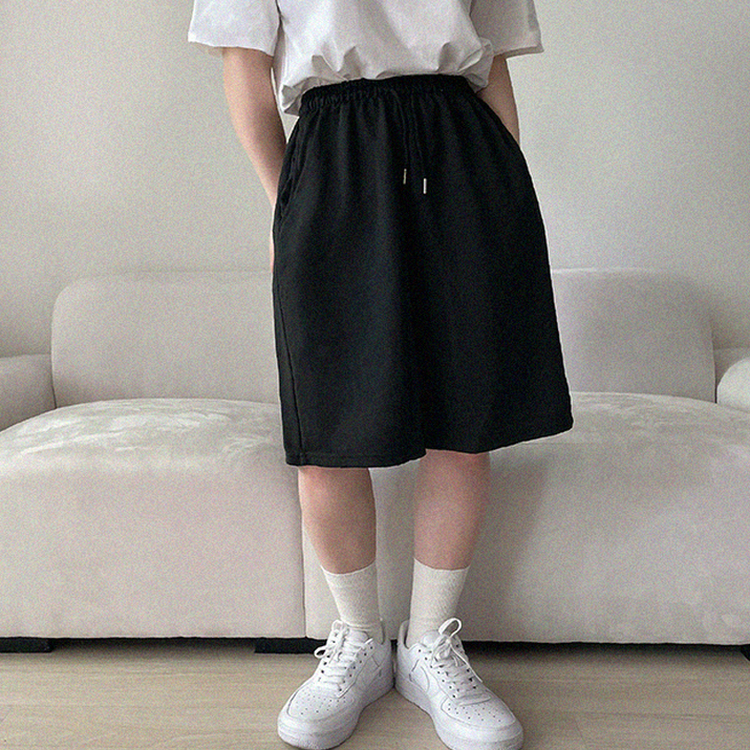 バミューダバンディングトレーニングパンツ BLACK