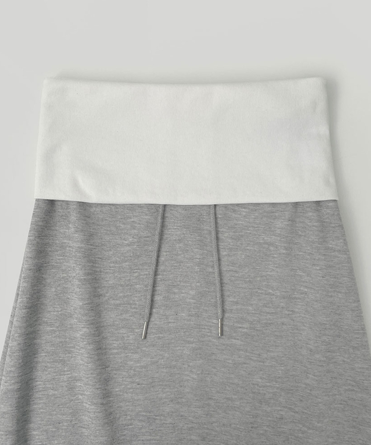 ホールドロウライズバンドロングスカート