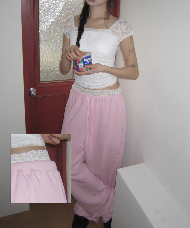 フラワーレイヤードショートパンツ IVORY