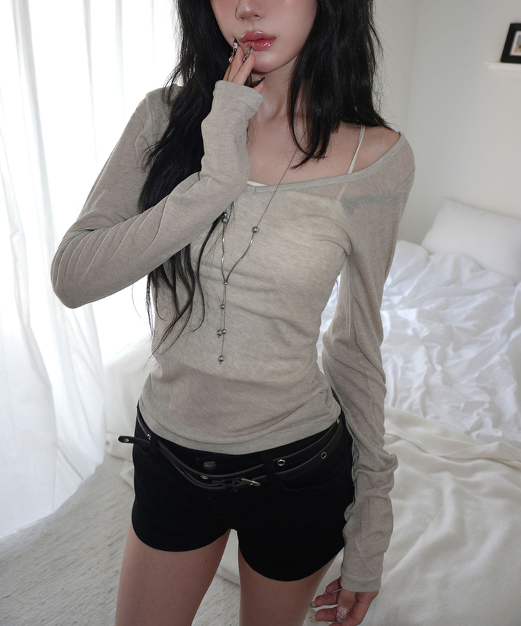 ロウコットンショートパンツ BLACK