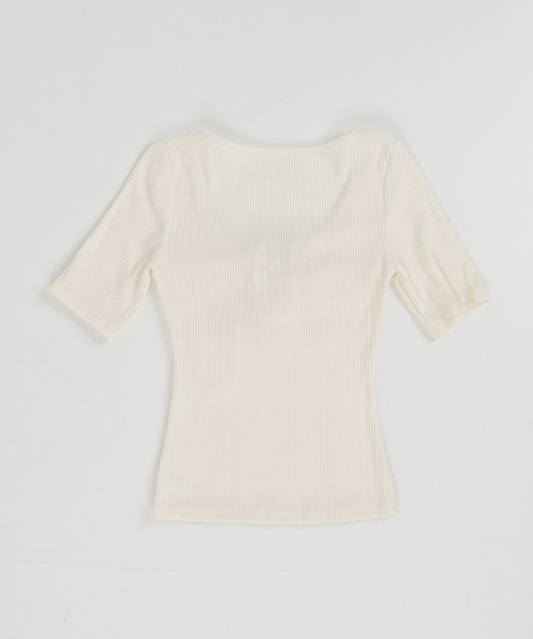 アイレットリブ半袖Tシャツ