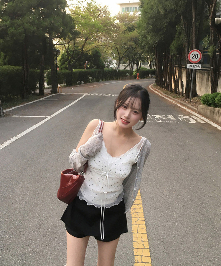 【ベルト付き】ミニスカートパンツ BLACK