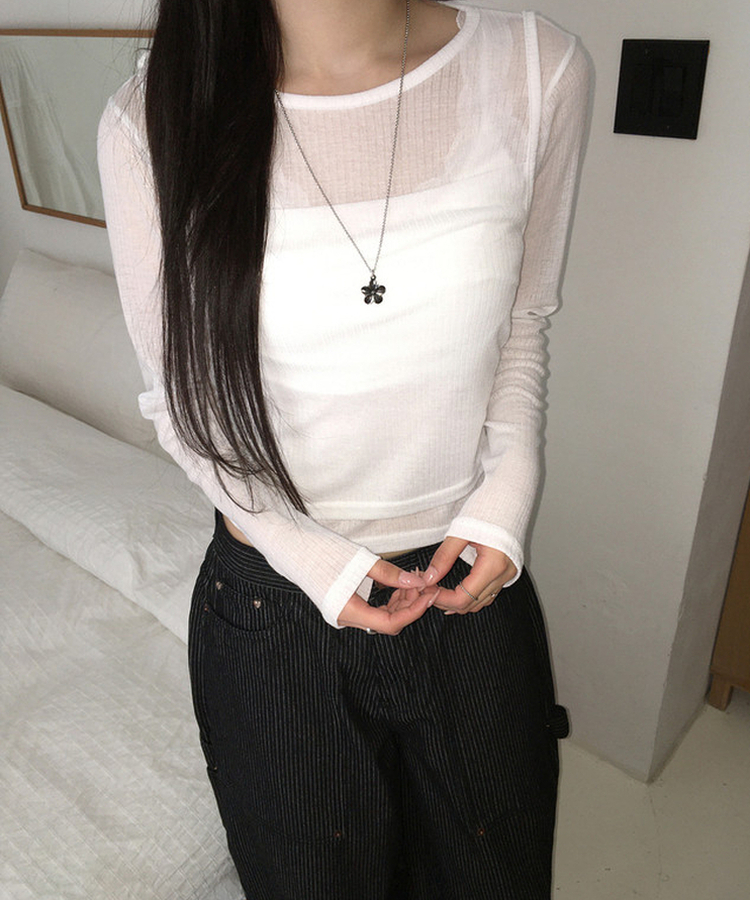 【SET】キャミソール レイヤードトップス IVORY