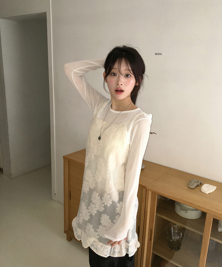 【SET】キャミソール レイヤードトップス IVORY