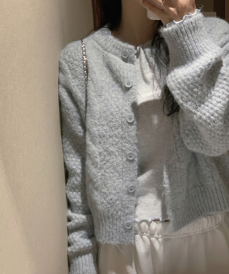 トリミング長袖Tシャツ(6color) SKY BLUE