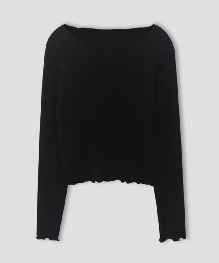 トリミング長袖Tシャツ(6color)