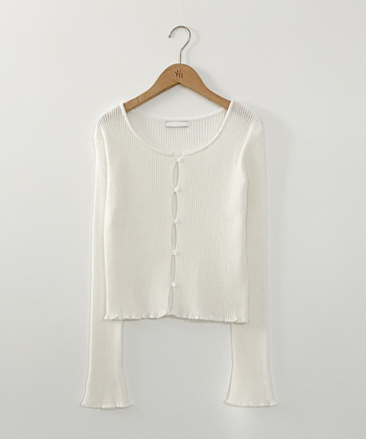 リブカーディガン