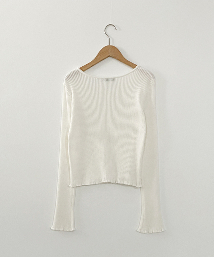 リブカーディガン