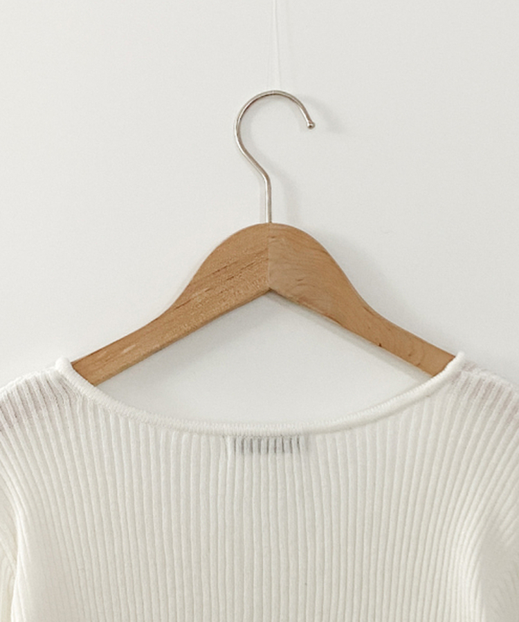 リブカーディガン