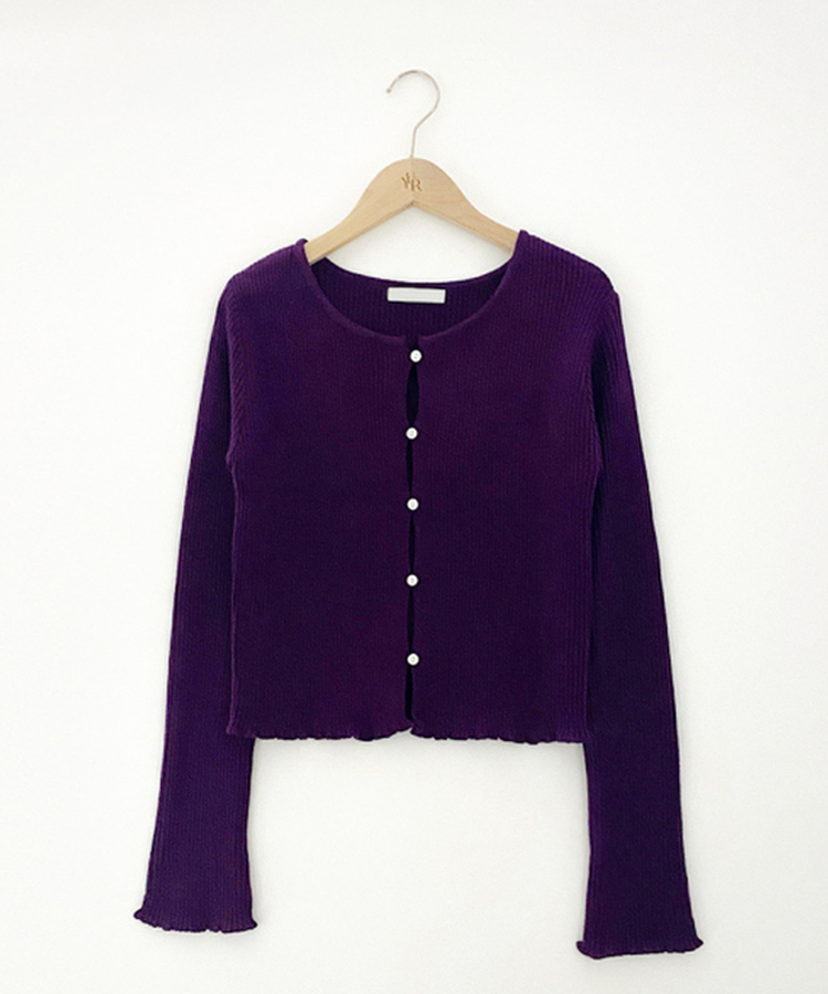 リブカーディガン