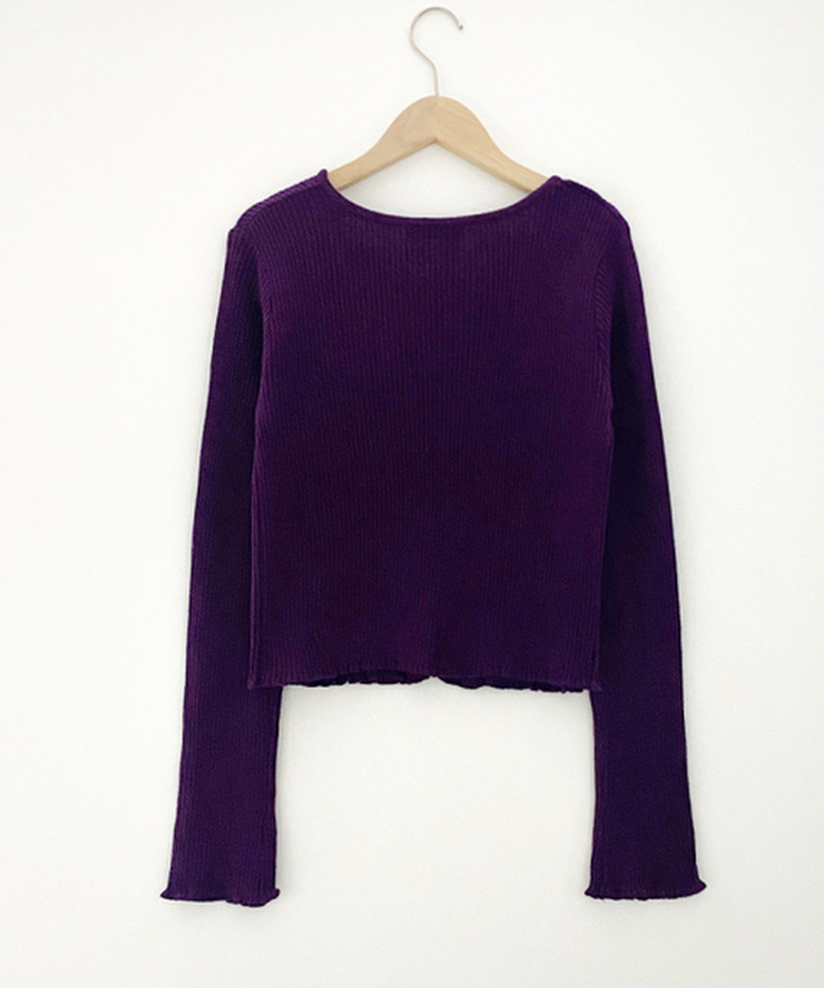 リブカーディガン