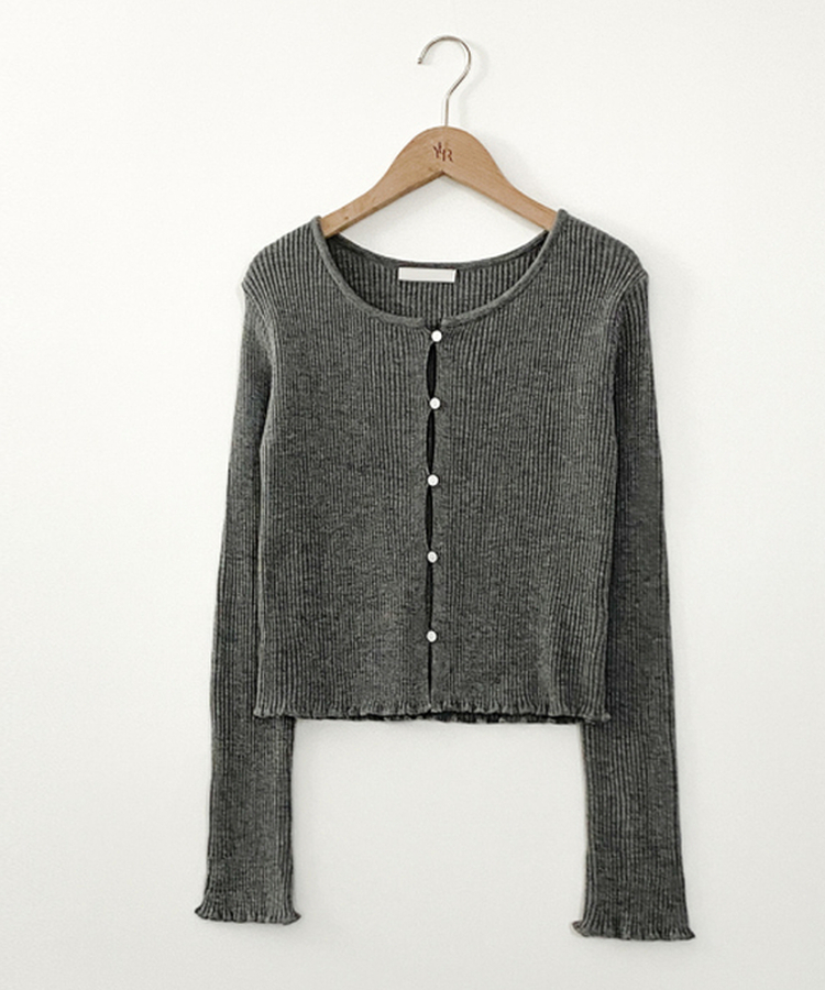 リブカーディガン