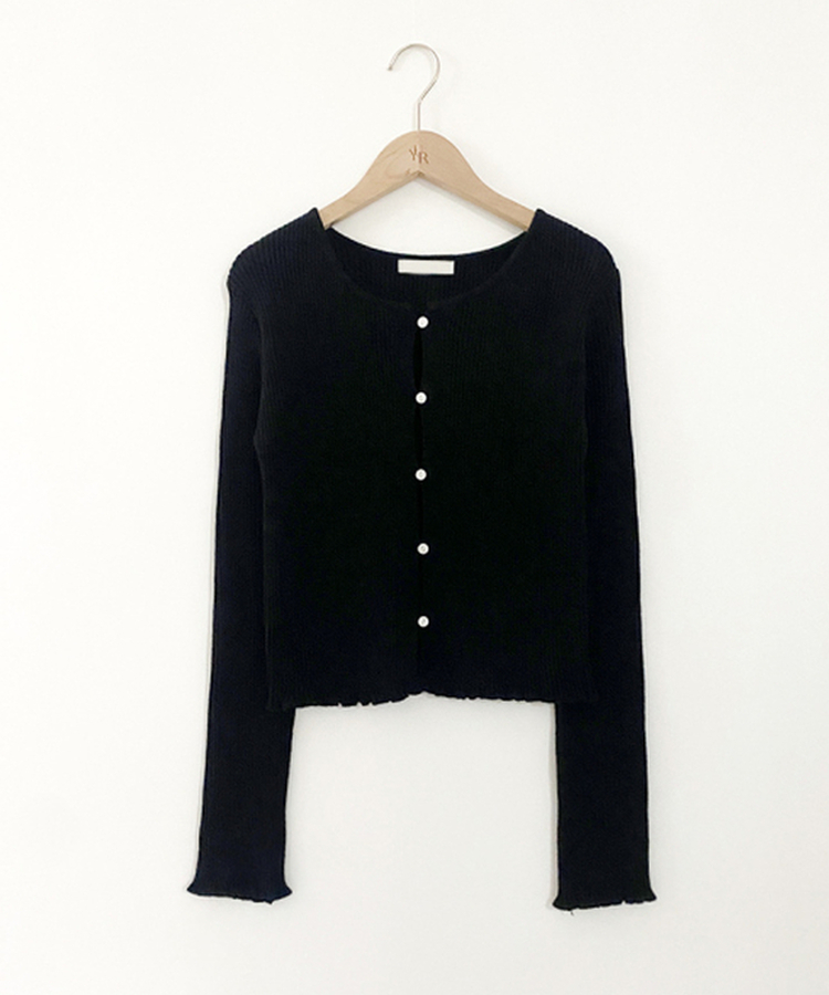 リブカーディガン