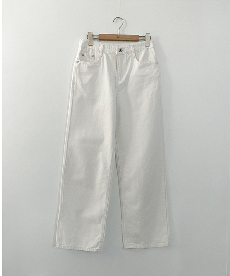 コットンストレートパンツ