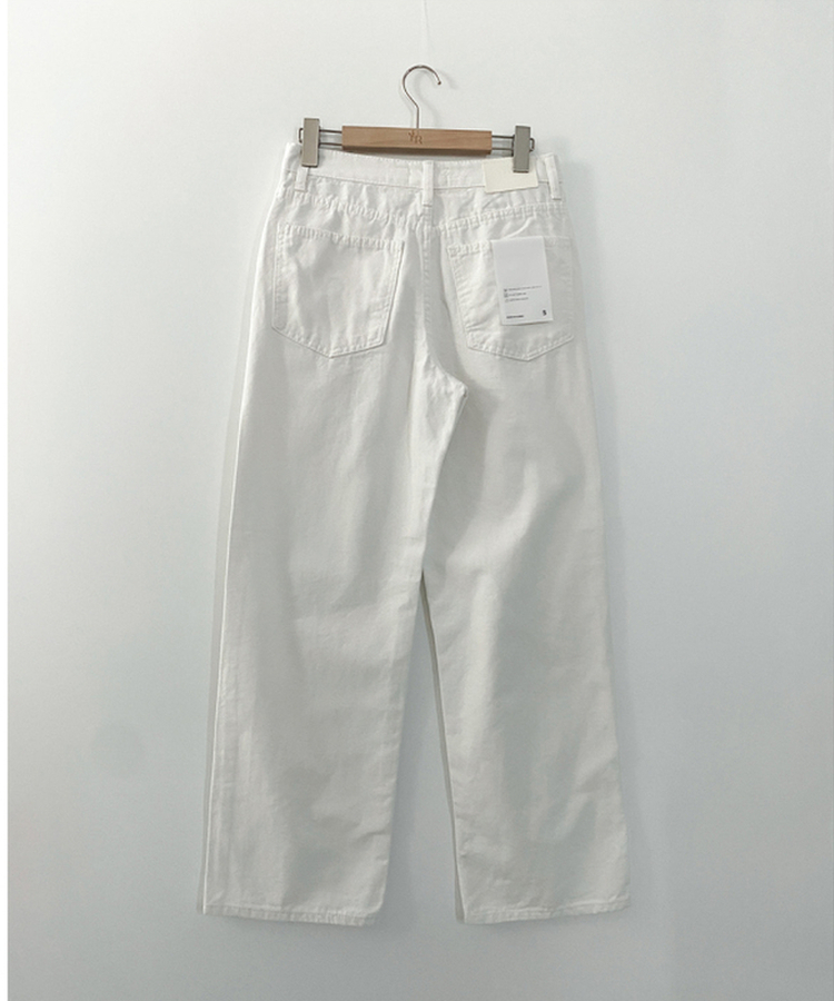 コットンストレートパンツ