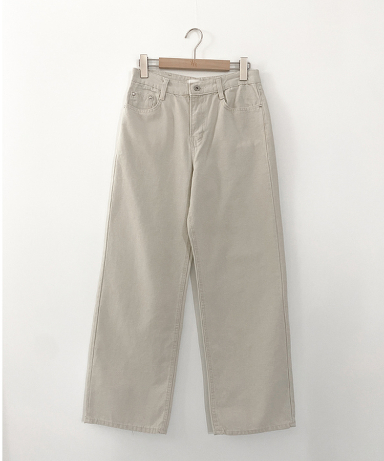 コットンストレートパンツ