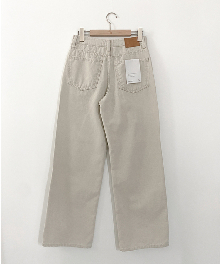 コットンストレートパンツ