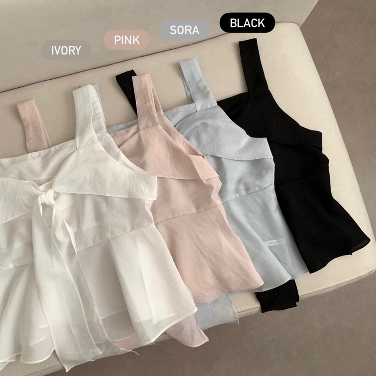 フレアリボンキャミブラウス