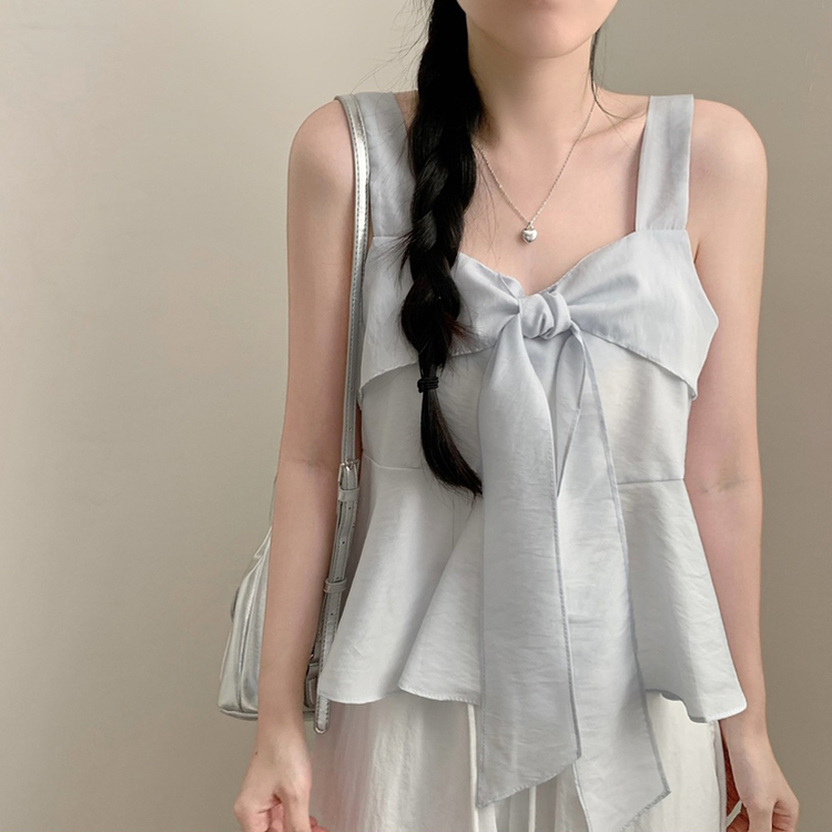 フレアリボンキャミブラウス SKY BLUE