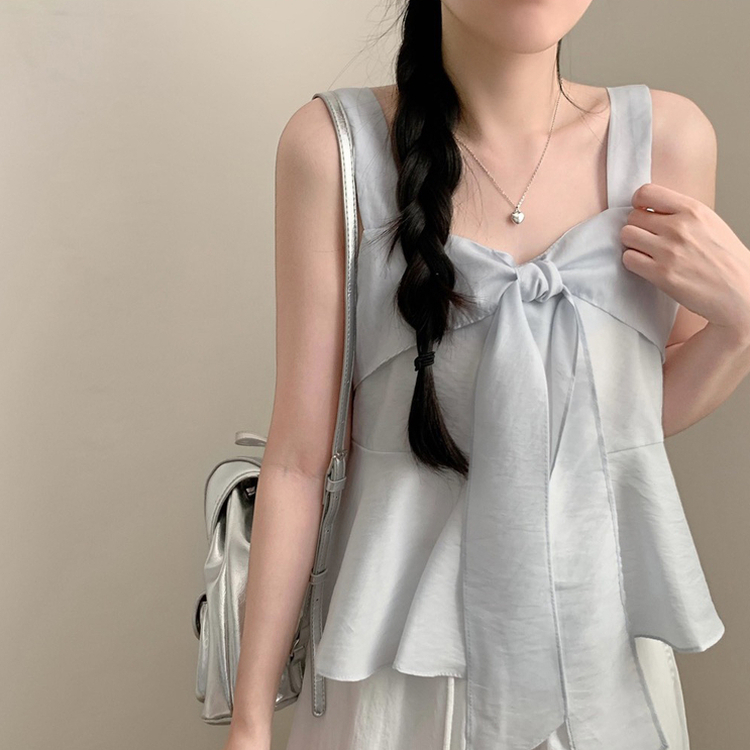 フレアリボンキャミブラウス SKY BLUE