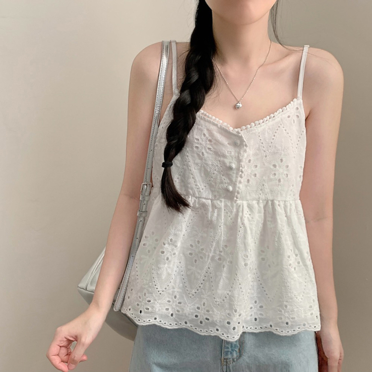 レースストラップキャミソールブラウス IVORY