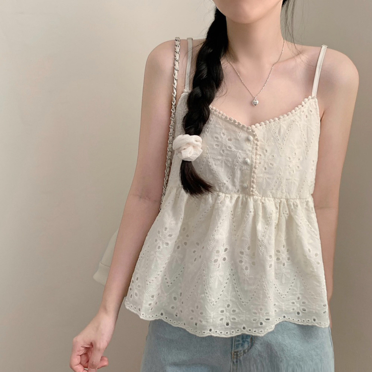 レースストラップキャミソールブラウス IVORY