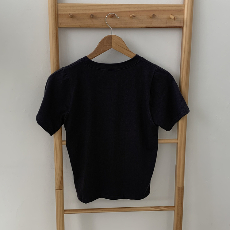 プリントセミクロップ半袖Tシャツ