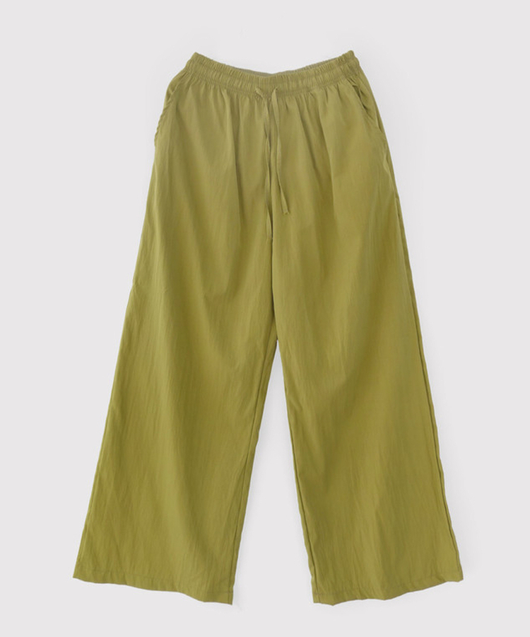 バンディングストレートパンツ