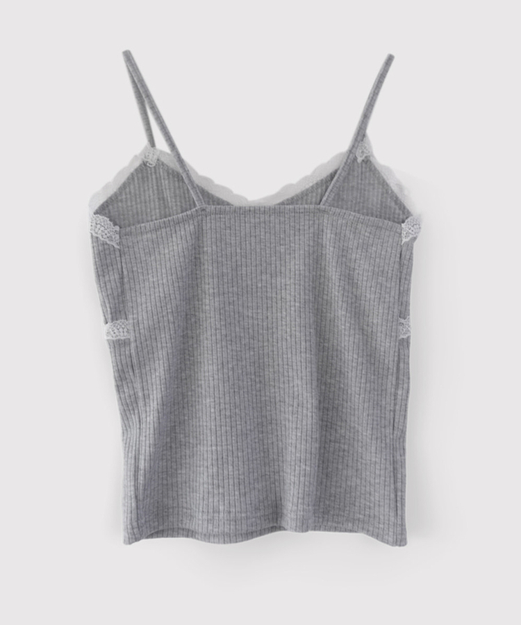 Vネックレースキャミソール