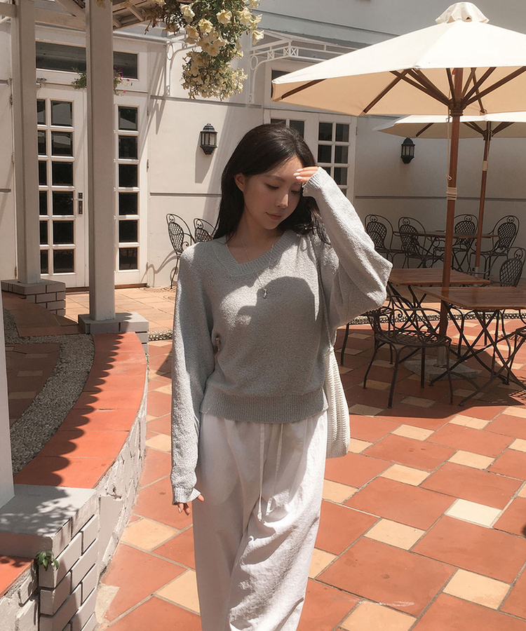 ナイロンワイドバンディングパンツ(6color) IVORY