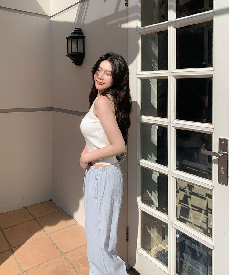 ナイロンワイドバンディングパンツ(6color) BLUE