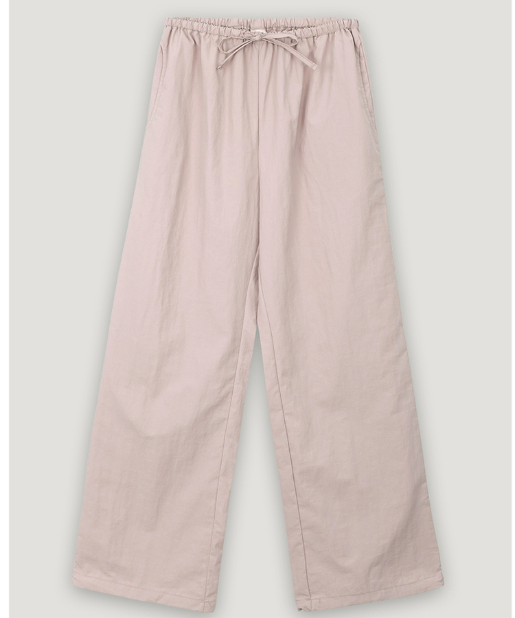 ナイロンワイドバンディングパンツ(6color)