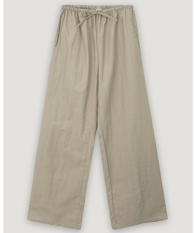 ナイロンワイドバンディングパンツ(6color)