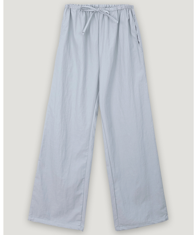 ナイロンワイドバンディングパンツ(6color)