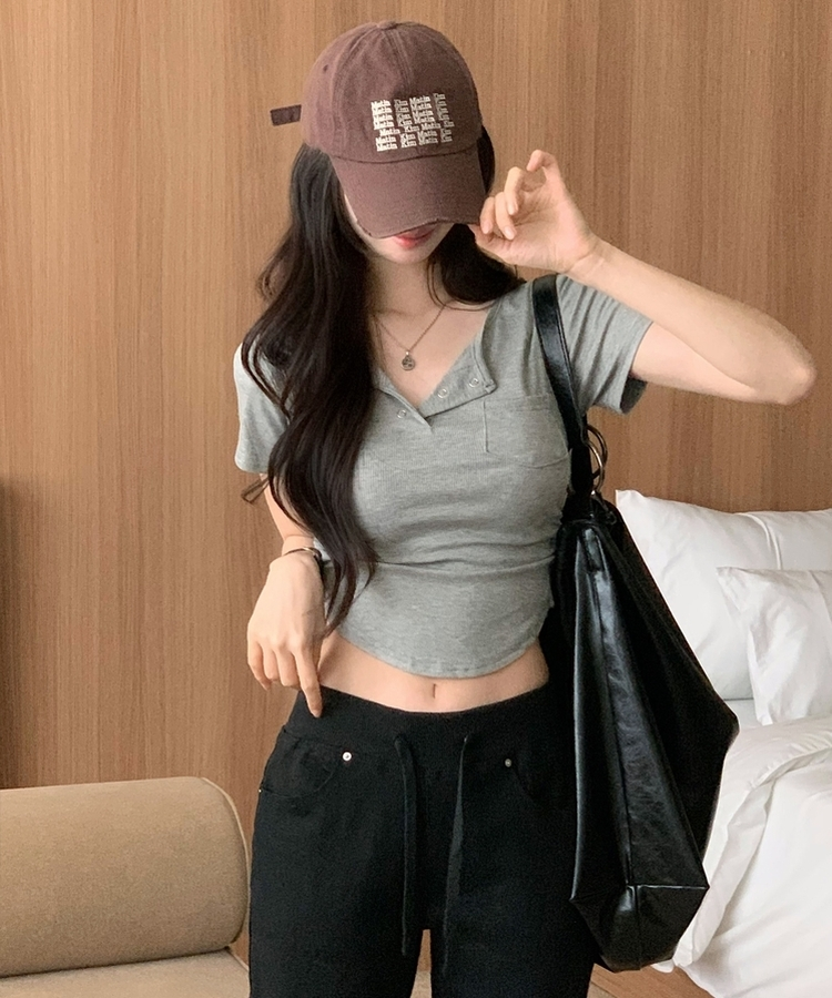 【丈別】ロウライズブーツカットバンディングロングパンツ BLACK