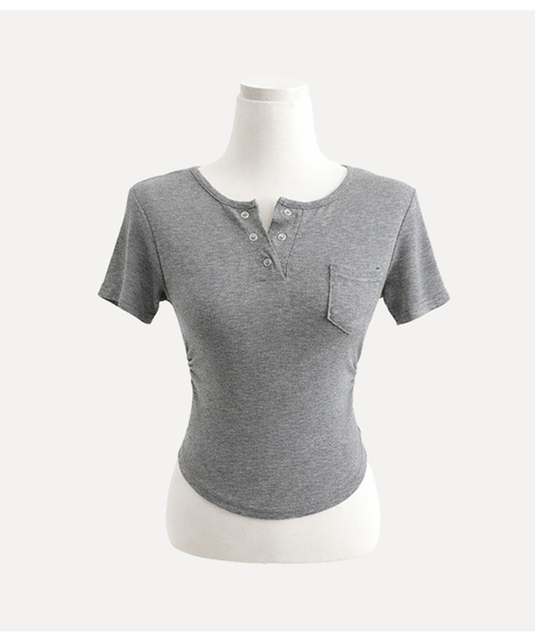 クロップ半袖Tシャツ(5color)