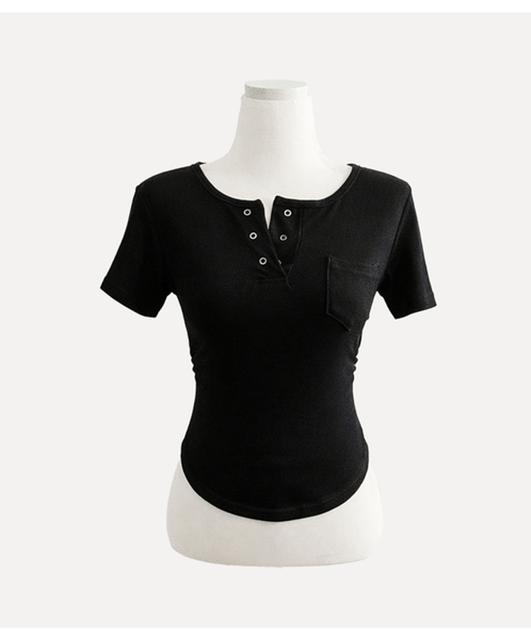 クロップ半袖Tシャツ(5color)