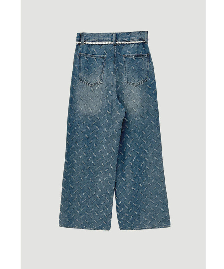 【ベルト付き】ヒップチェーンワイドパンツ