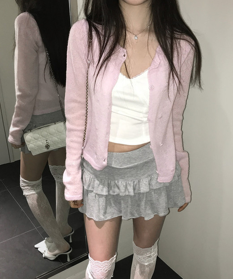 Vネックレースキャミソール(6color) IVORY