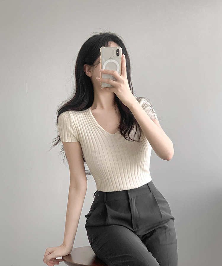 ストレートワイドスラックス(5color) CHARCOAL