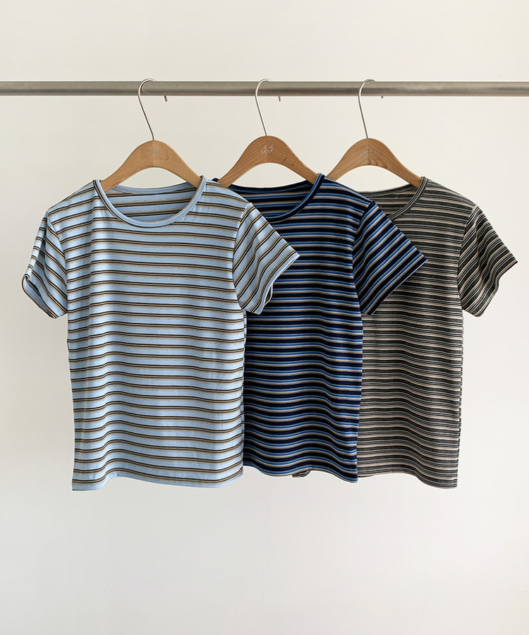 ストライプ半袖Tシャツ