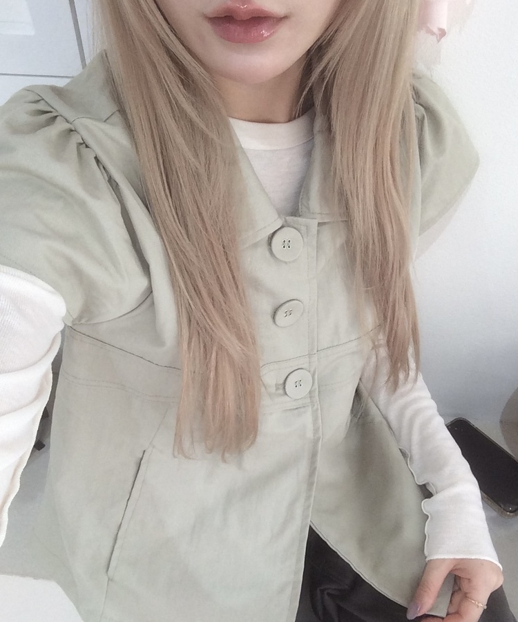 サファリ半袖ブラウス KHAKI