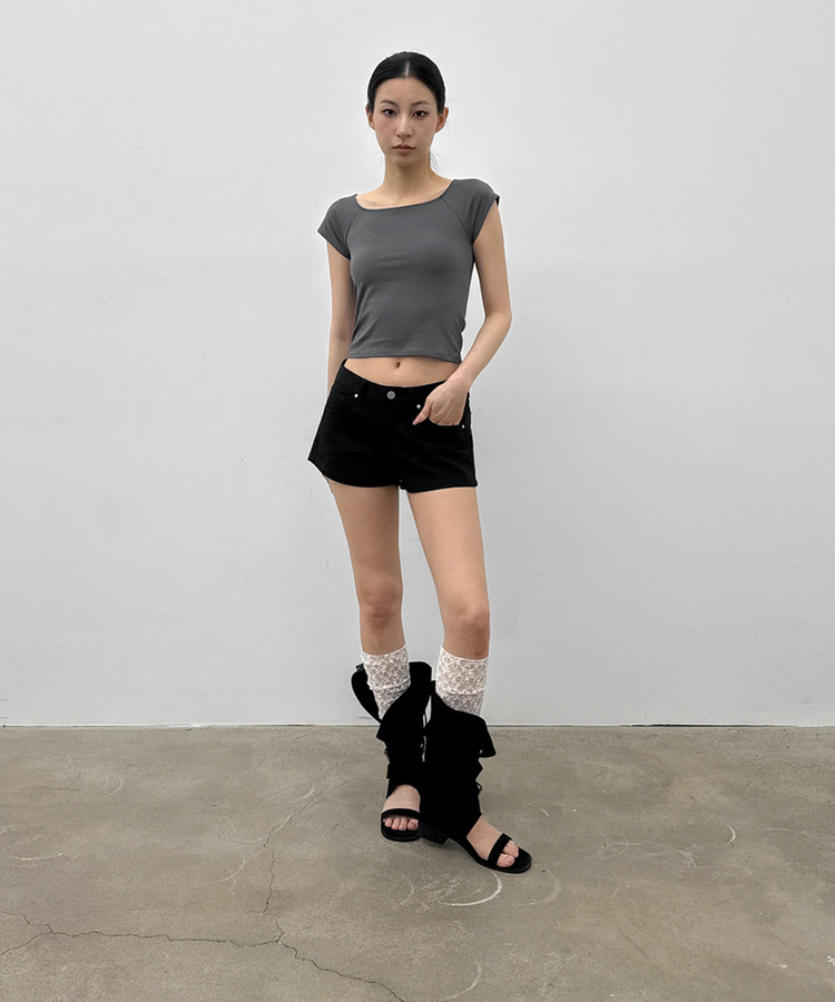 レースレッグウォーマー IVORY