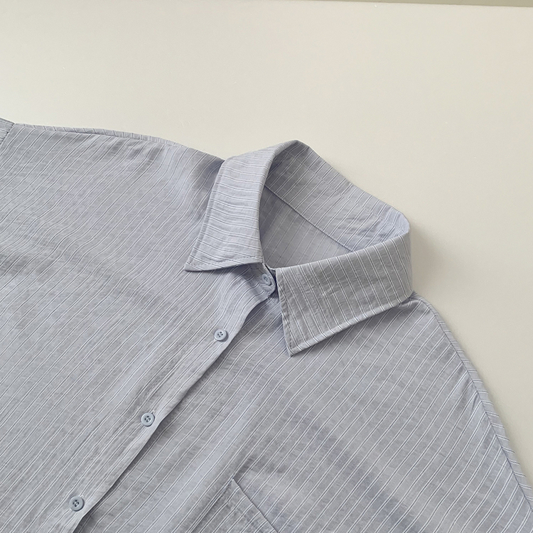 オーバーフィットストライプシャツ(5color)