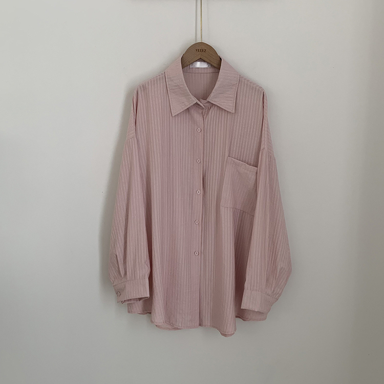 オーバーフィットストライプシャツ(5color)