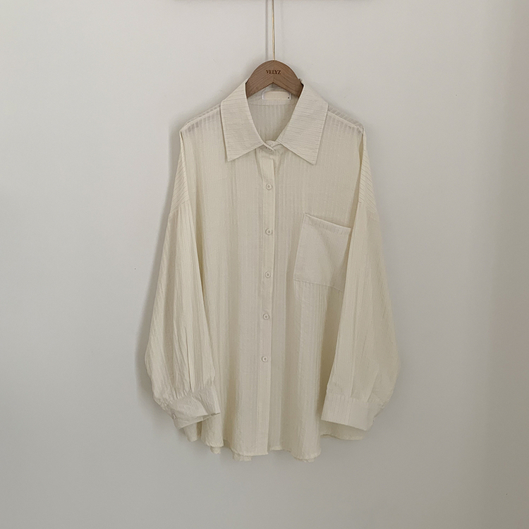 オーバーフィットストライプシャツ(5color)