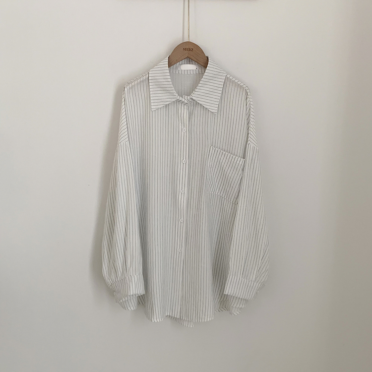 オーバーフィットストライプシャツ(5color)