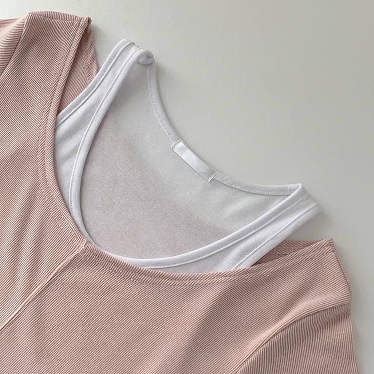 レイヤードクロップ半袖Tシャツ(5color)